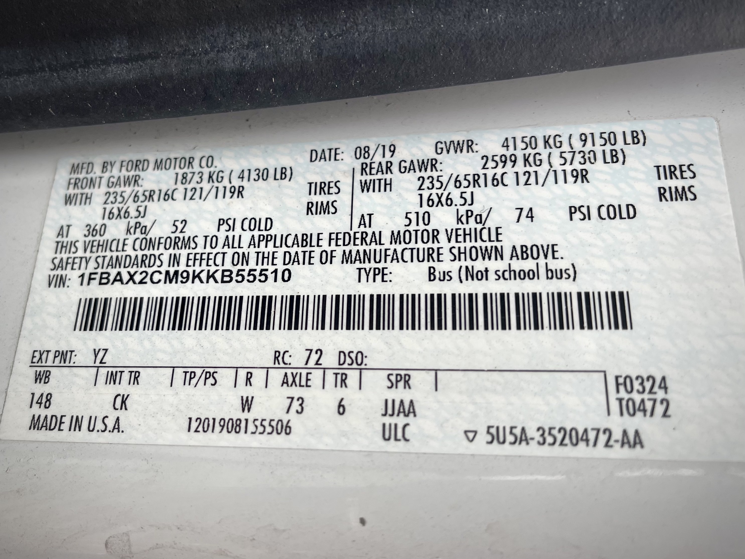 2019 Ford Transit Passenger Van XLT - Photo 21