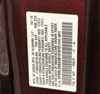 2016 Honda Odyssey EX-L w/ DVD photo 17
