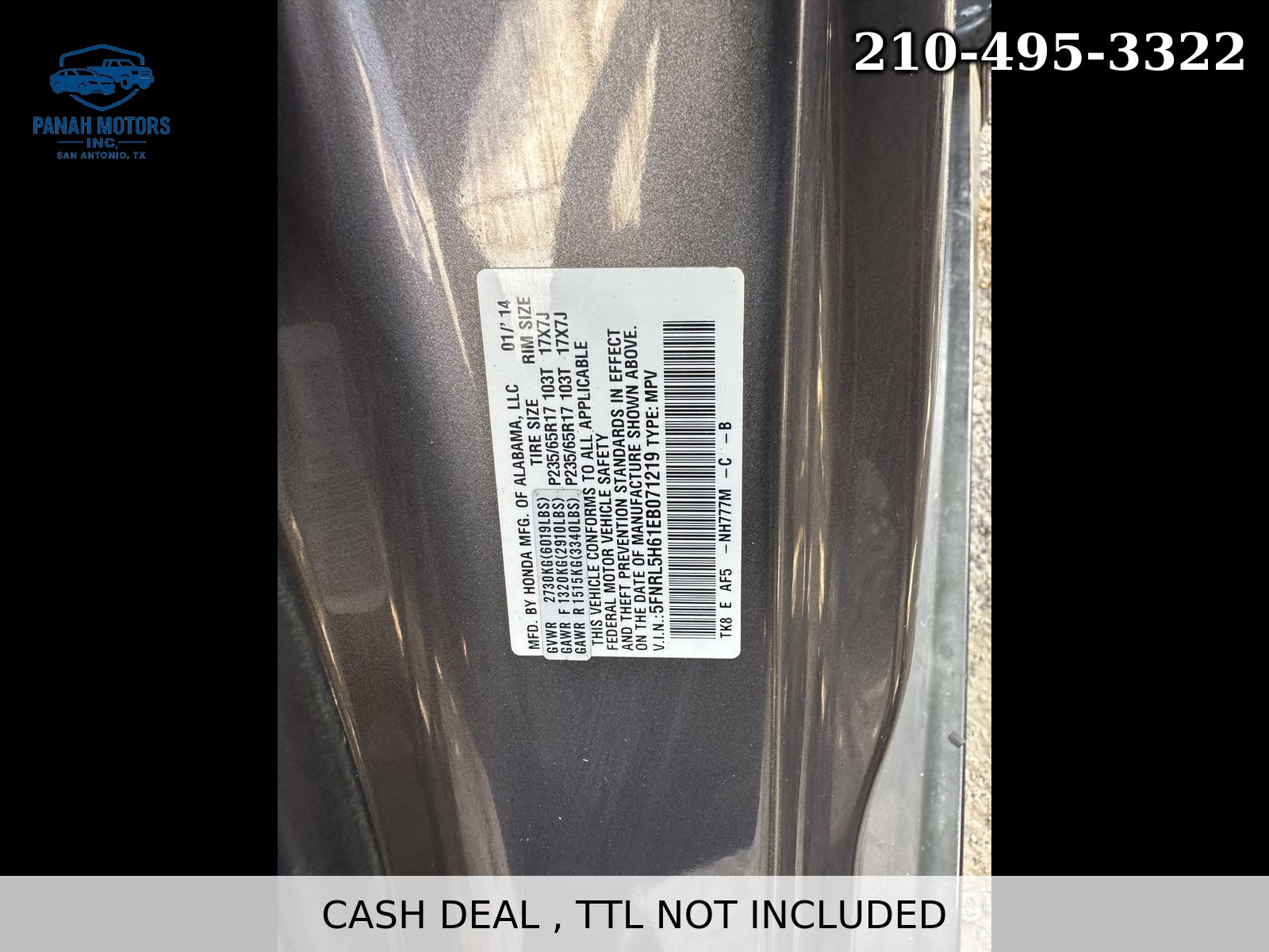 2014 Honda Odyssey 68