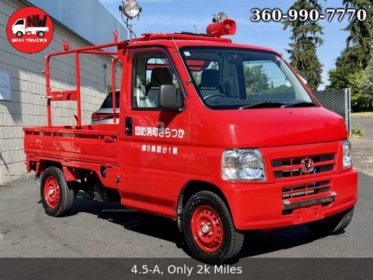 2001 Honda Acty Attack Fire EFI RealTime 4WD, PS, 5MT, UL-UR Difflock