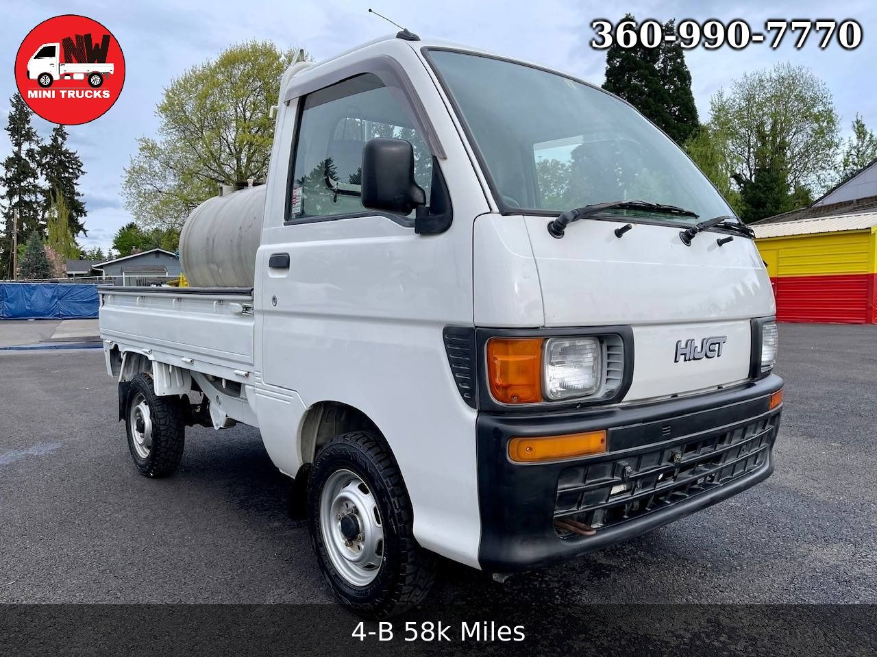 1998 Daihatsu Hi-Jet 4WD, 2Hi-4Hi, 5MT, 70 Gallon Drum
