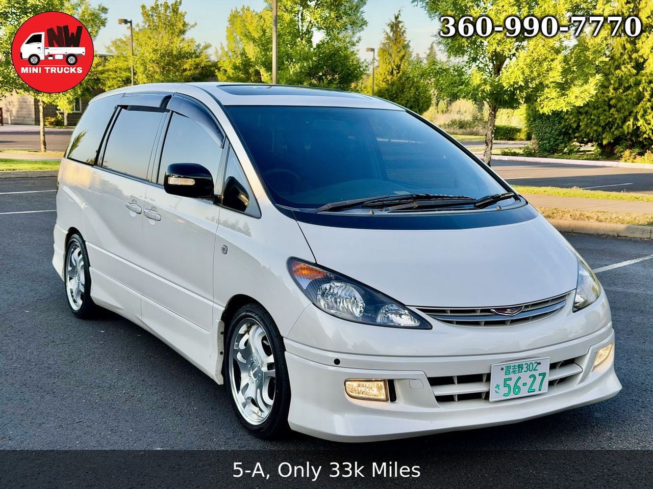 2000 Toyota Estima 3.0 Aeras FWD, 18” Wheels, Kakimoto Exhaust, Auto