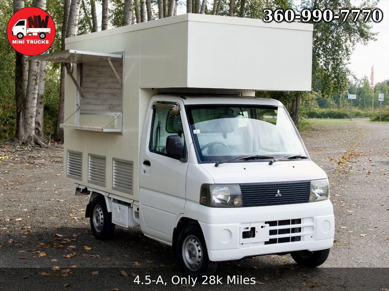 2001 Mitsubishi Minicab EFI Food Truck w/ Dual Windows, AC, PS, 5MT