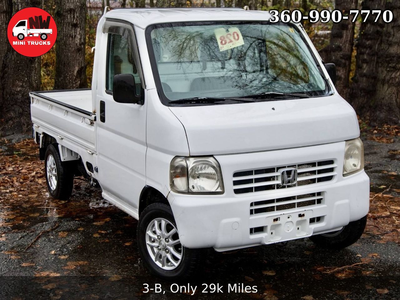 2000 Honda Acty EFI Fulltime 4WD, Mid-Engine, PS, Airbag, 5MT