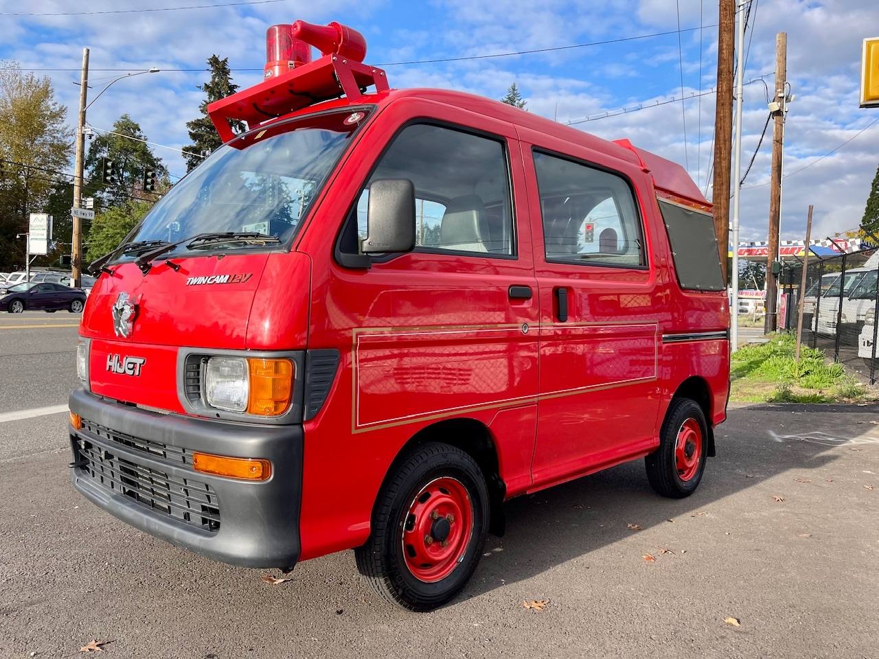 1998 Daihatsu Hi-Jet Fire Deck Van Twincam 12V 4WD, 2Hi-4H, 5MT, Rare!