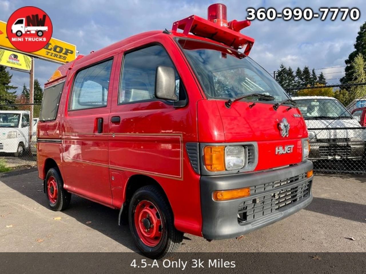 1998 Daihatsu Hi-Jet Fire Deck Van Twincam 12V 4WD, 2Hi-4H, 5MT, Rare!