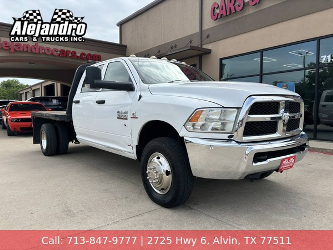 2016 RAM 3500 Crew Cab Flat Bed 4WD DRW