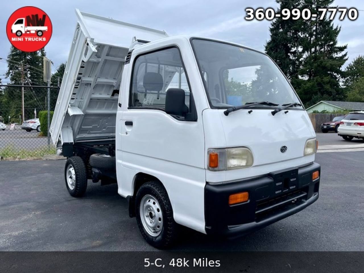 1992 Subaru Sambar SD Dump 4WD, 2Hi-4Hi, EL Gear, 5MT, Like New!