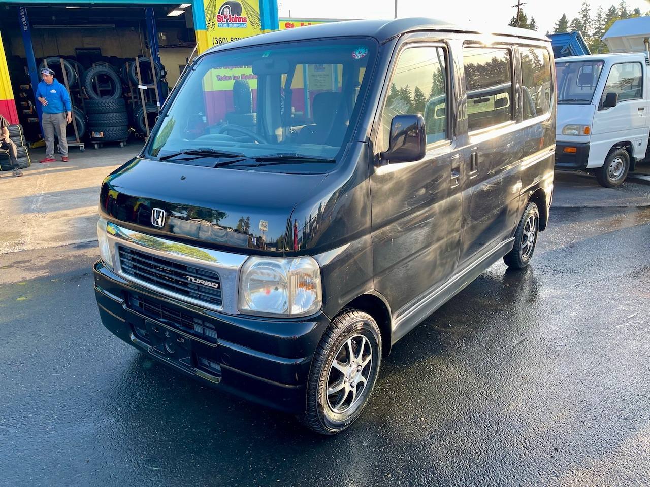 2000 Honda Vamos Turbo Mid-Engine, AC, PS, PW, PL, Airbags Auto