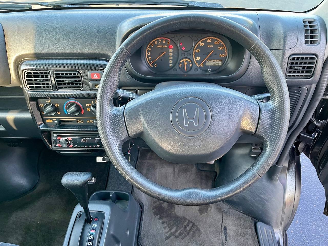 2000 Honda Vamos Turbo Mid-Engine, AC, PS, PW, PL, Airbags Auto