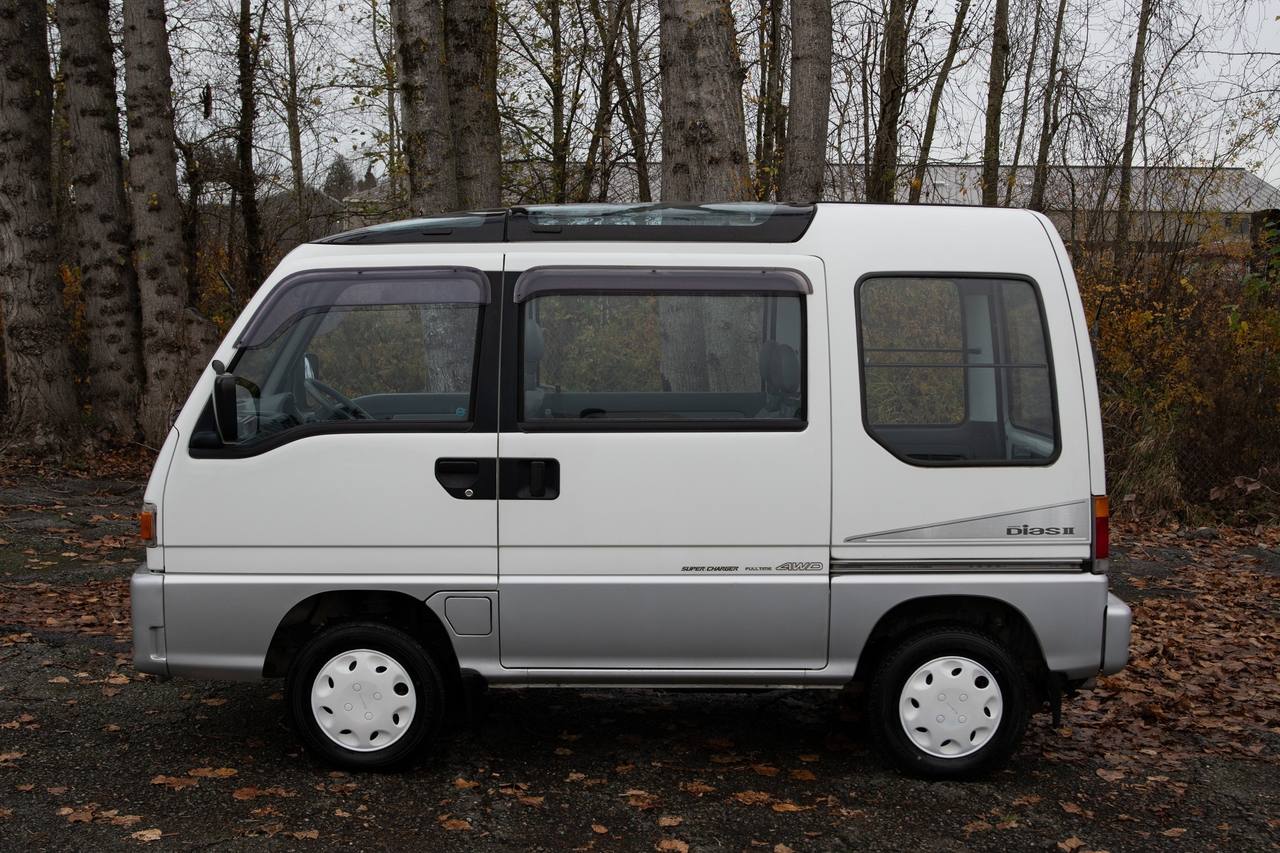 1995 Subaru Sambar Dias Supercharged Glass Roof 4WD, PW, AC, 5MT