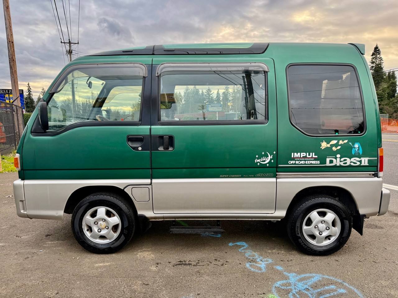 1997 Subaru Sambar EFI Dias Supercharged Glass Roof 4WD, PW, AC, 5MT