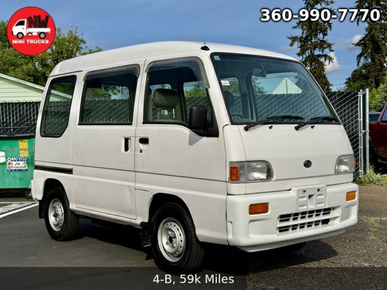 1997 Subaru Sambar Van EFI 4WD, PS, AC, 3AT Automatic, Rare!