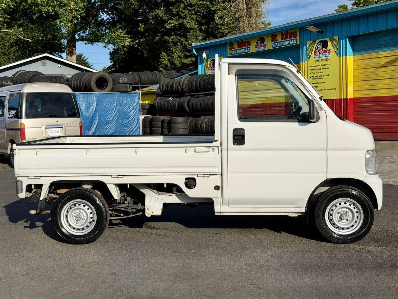 2000 Honda Acty EFI 4WD, Mid-Engine, PS, AC, Airbag, 5MT