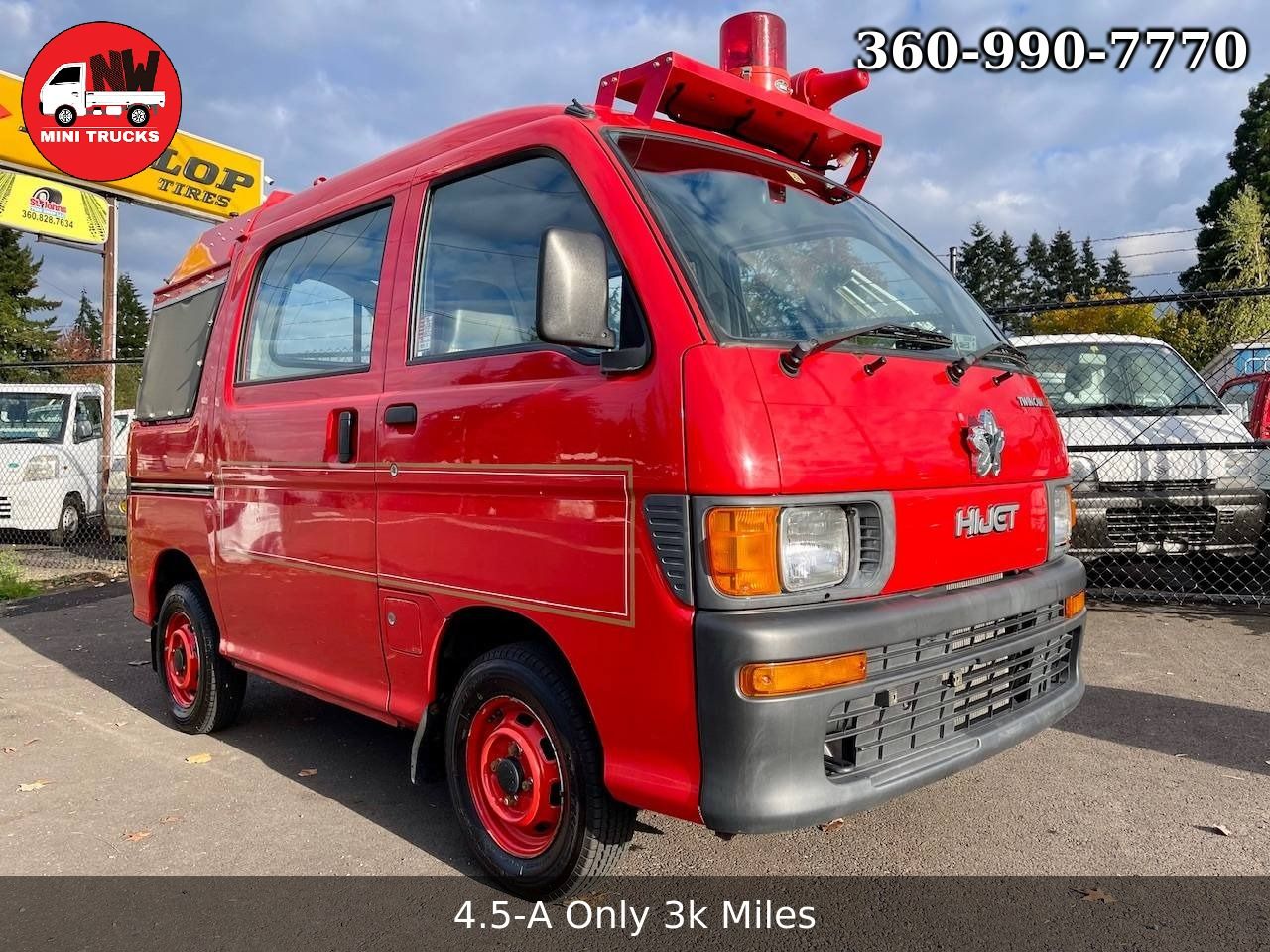 1998 Daihatsu Hi-Jet Fire Deck Van Twincam 12V 4WD, 2Hi-4H, 5MT, Rare!