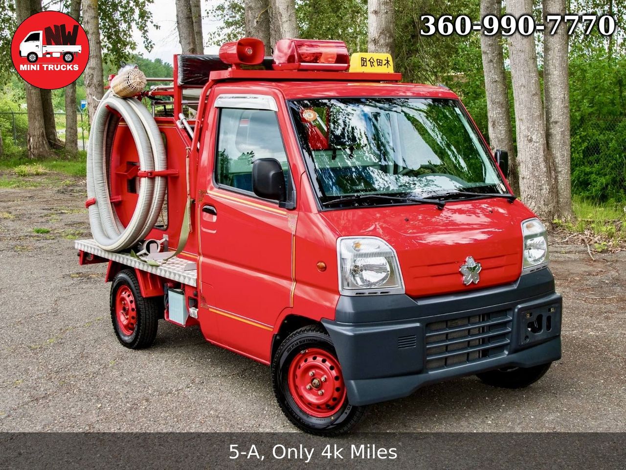 2000 Mitsubishi Minicab EFI Fire 4WD, 2Hi-4Hi-4Lo, PS, 5MT, Like New!