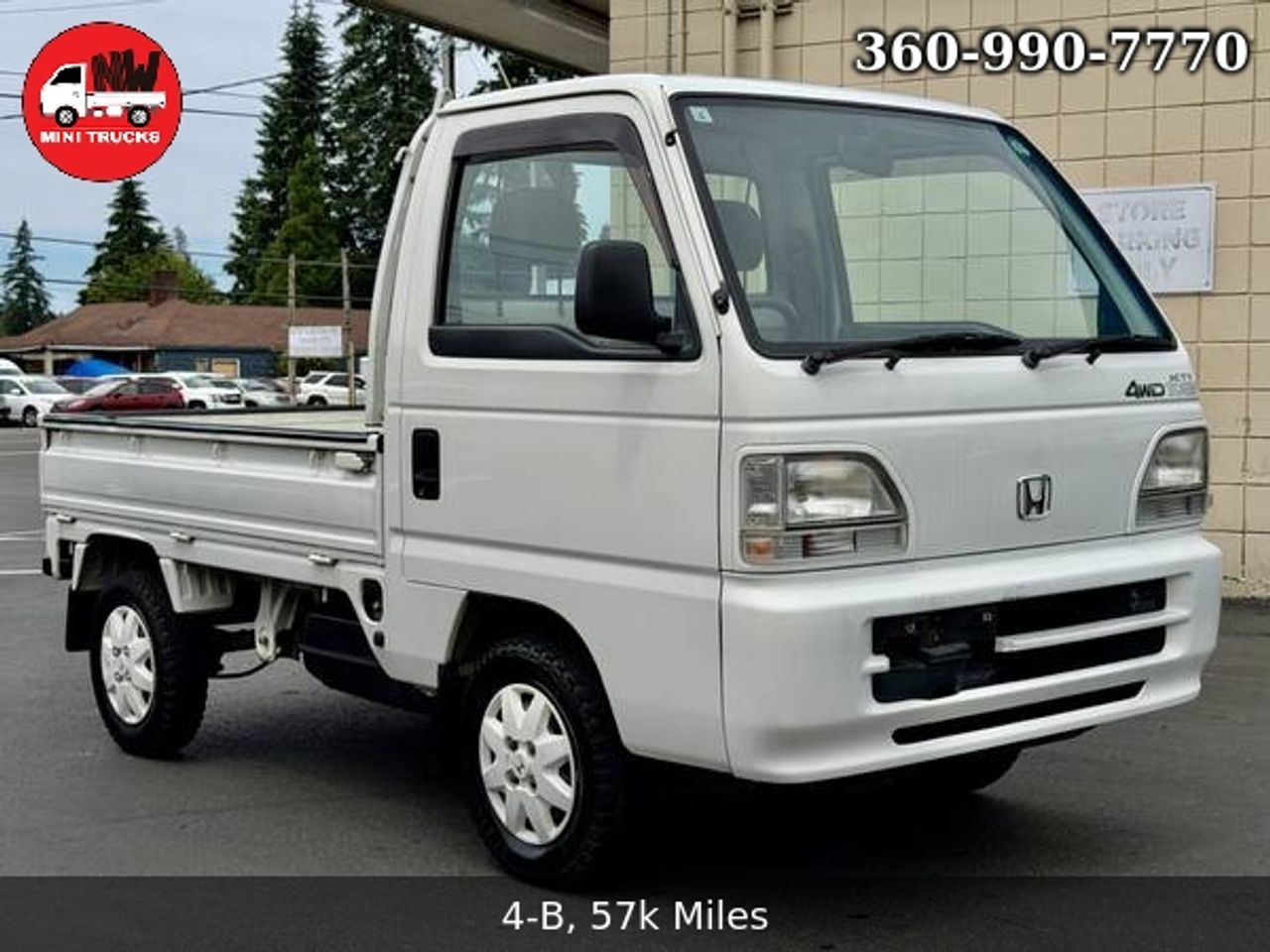 1998 Honda Acty Town Realtime 4WD, Mid Engine, AC, 5MT
