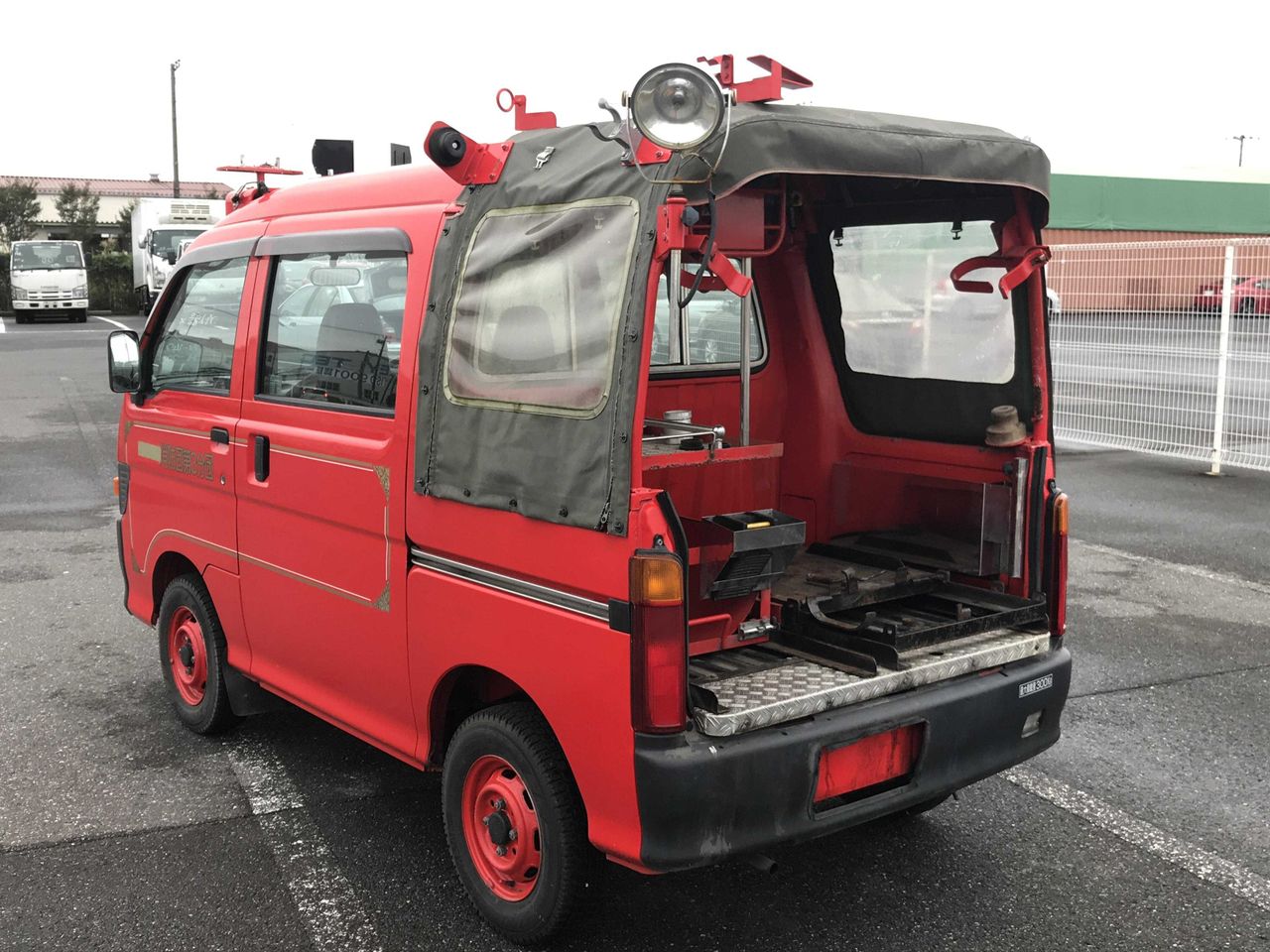 1997 Daihatsu Hi-Jet Deck Van Fire, 4WD, 2Hi-4H, 5MT, Rare!!!