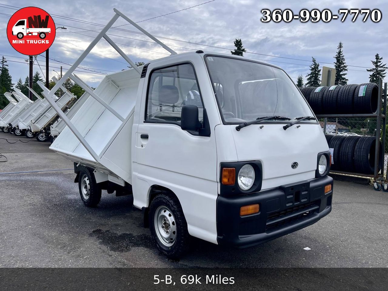 1991 Subaru Samber 3-Way Dump 4WD, 2Hi-4Hi, EL Gear, 5MT