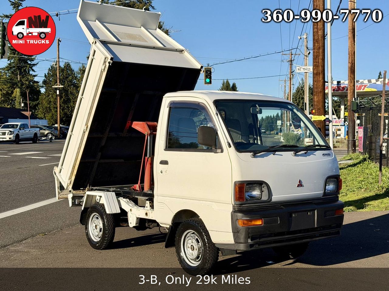 1996 Mitsubishi Minicab HD Dump 4WD, 2Hi-4Hi-4Lo, 5MT