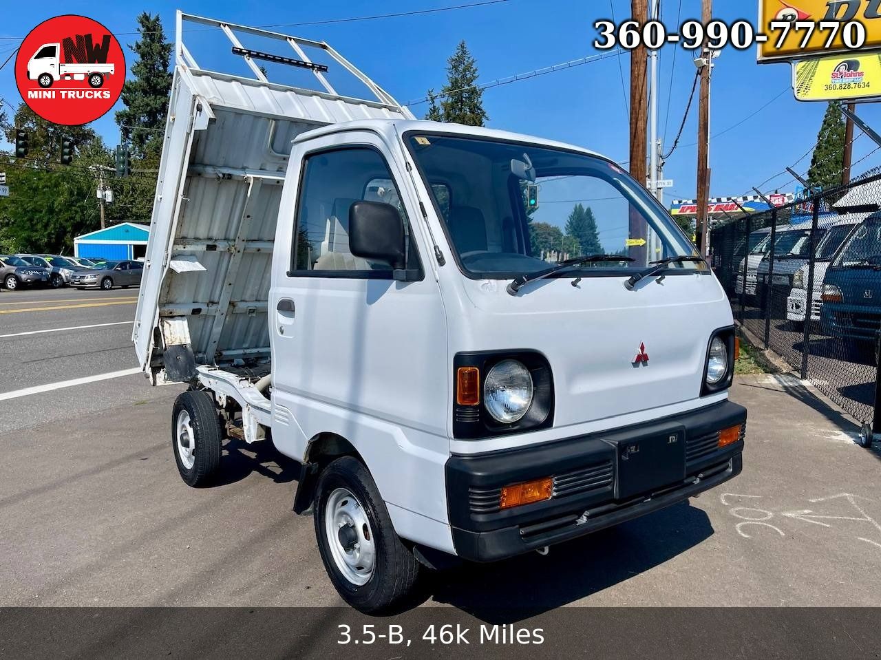 1992 Mitsubishi Minicab SD Dump 4WD, 2Hi-4Hi,4Lo, 4MT, LSD