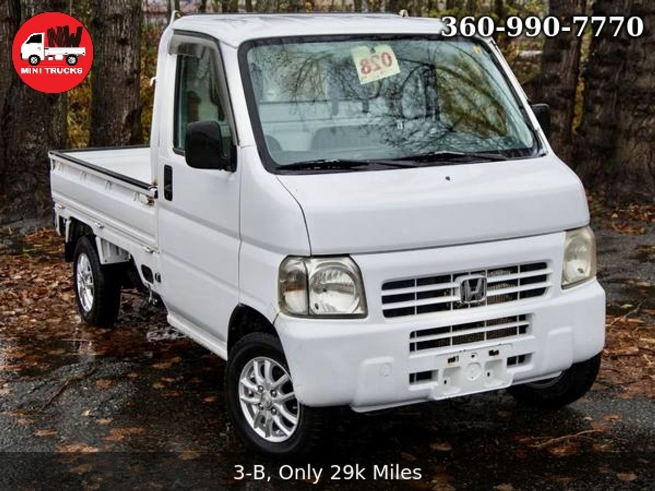 2000 Honda Acty EFI Fulltime 4WD, Mid-Engine, PS, Airbag, 5MT