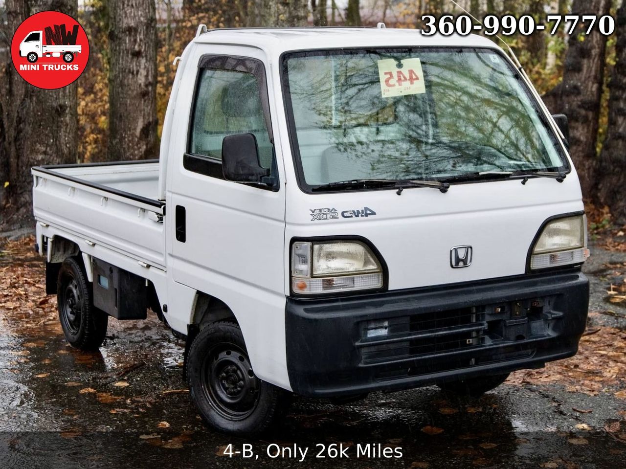 1999 Honda Acty Super Delux RealTime 4WD Mid-Engine, 5MT