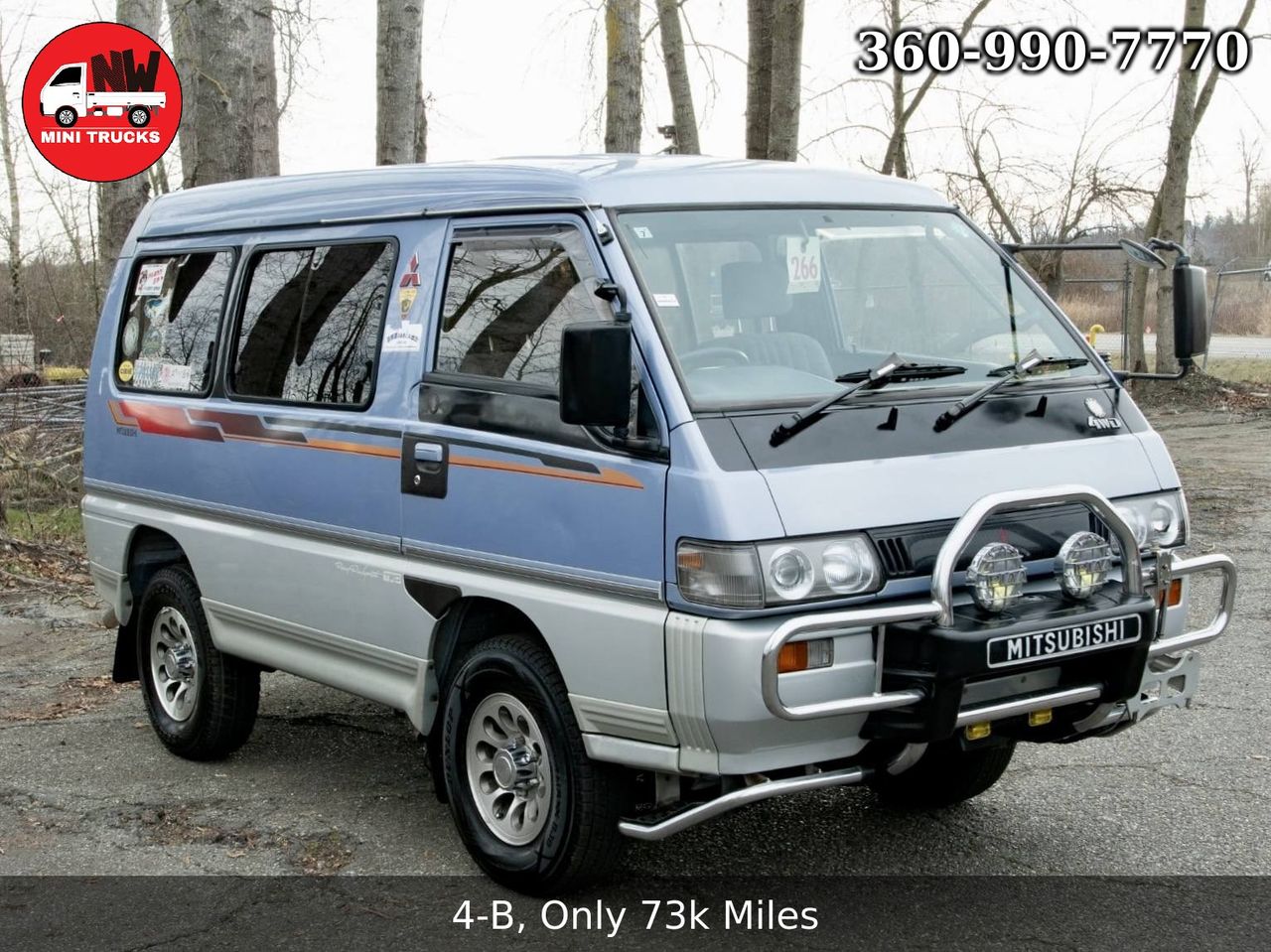 1993 Mitsubishi Delica Turbo Diesel 4WD, PS, PL, PW, Dual AC, 5MT