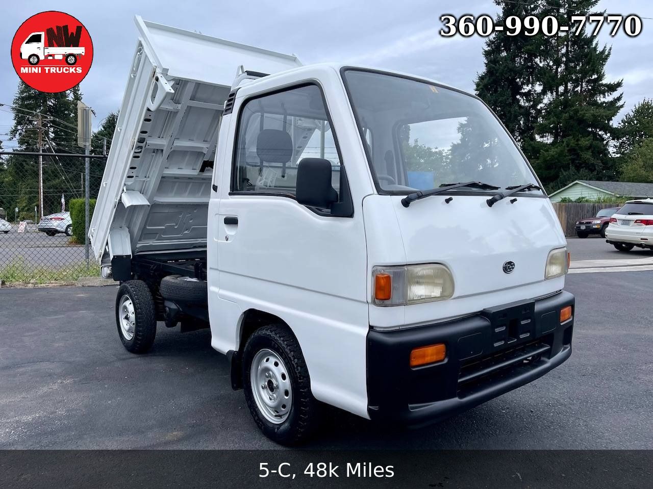 1992 Subaru Sambar SD Dump 4WD, 2Hi-4Hi, EL Gear, 5MT, Like New!