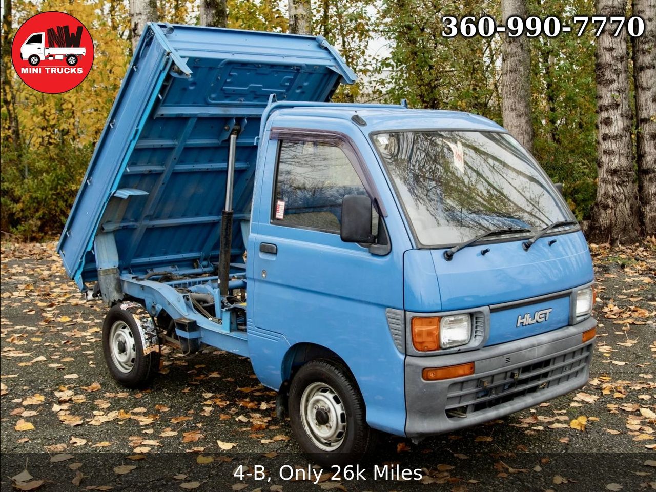 1995 Daihatsu Hi-Jet Climber Dump 4WD, 2Hi-4Hi-4Lo, 5MT, Difflock