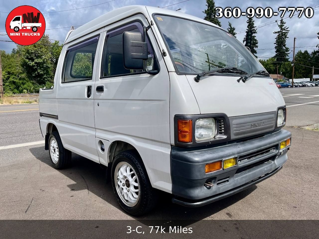 1993 Daihatsu Hi-Jet Deck Van 4WD, 2Hi-4Hi-4Lo, AC, 5MT, Rare!
