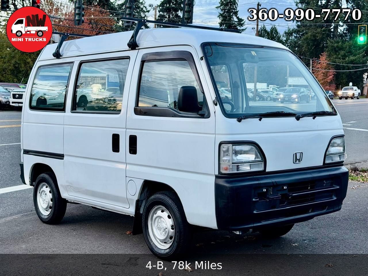 1999 Honda Acty Van Rwd, Mid-Engine, AC, Automatic, Rare!