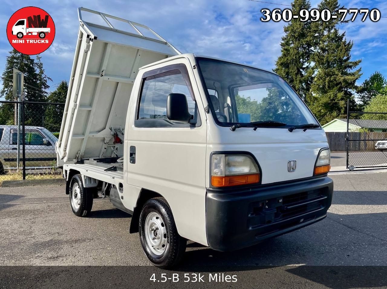 1994 Honda Acty Hard Dump Realtime 4WD, Rear Engine, AC, 5MT