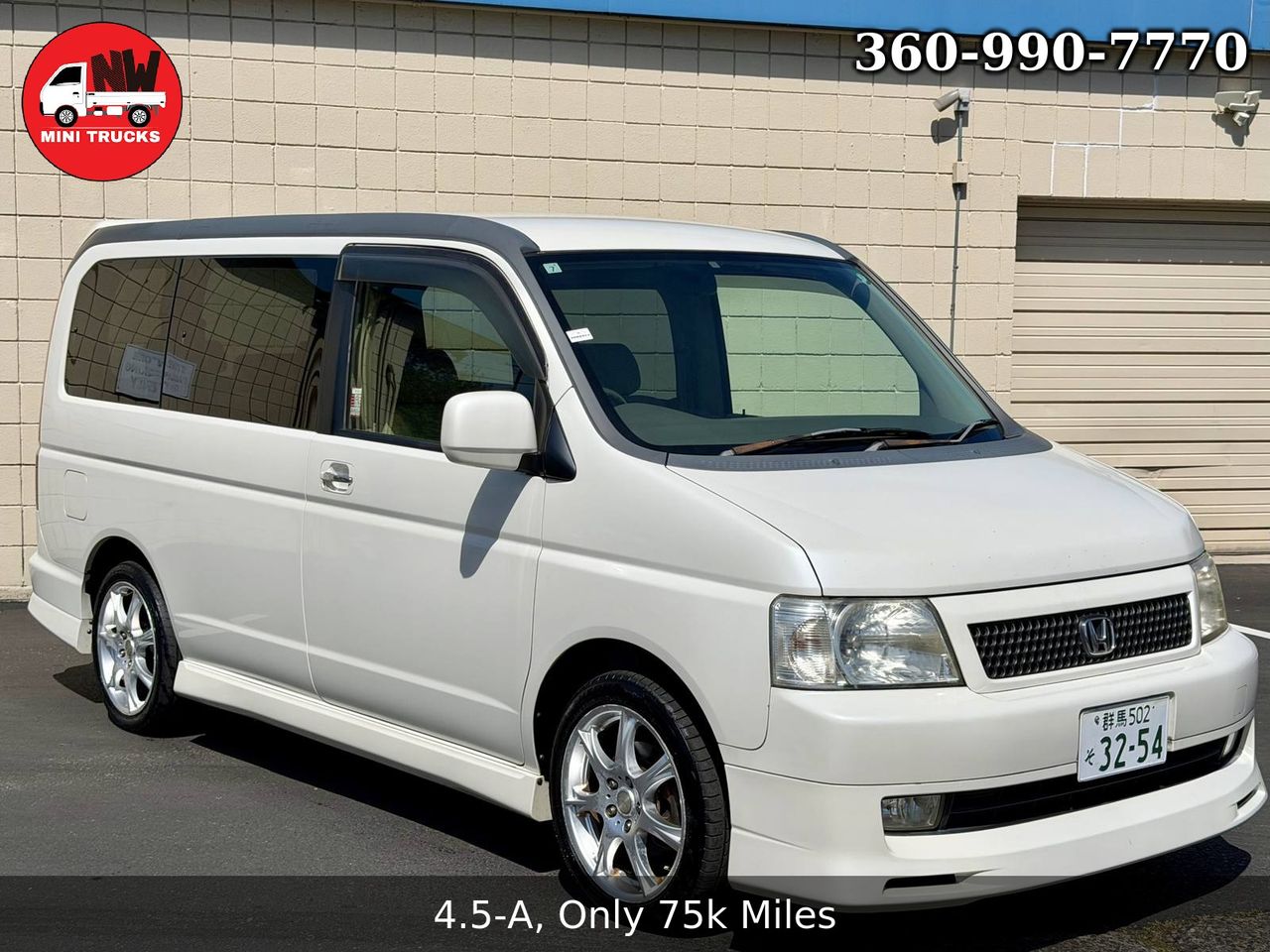 2001 Honda Step Wgn  Modulo Aero Kit K20A i-Vtec, FWD, AC, Auto
