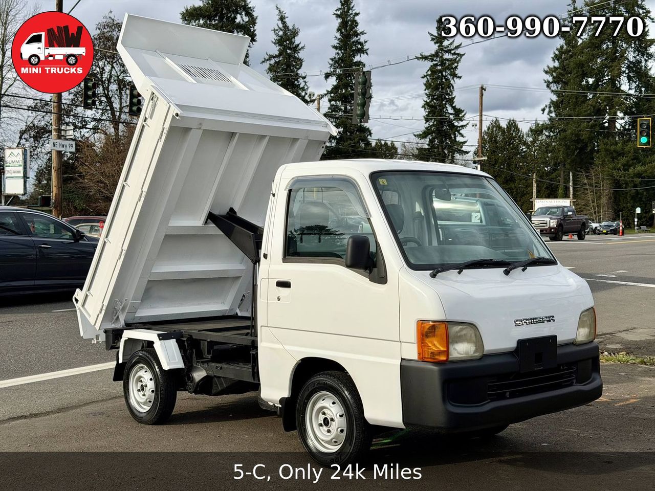 1999 Subaru Sambar HD Dump 4WD, 2Hi-4Hi, EL Gear, 5MT, Like New!