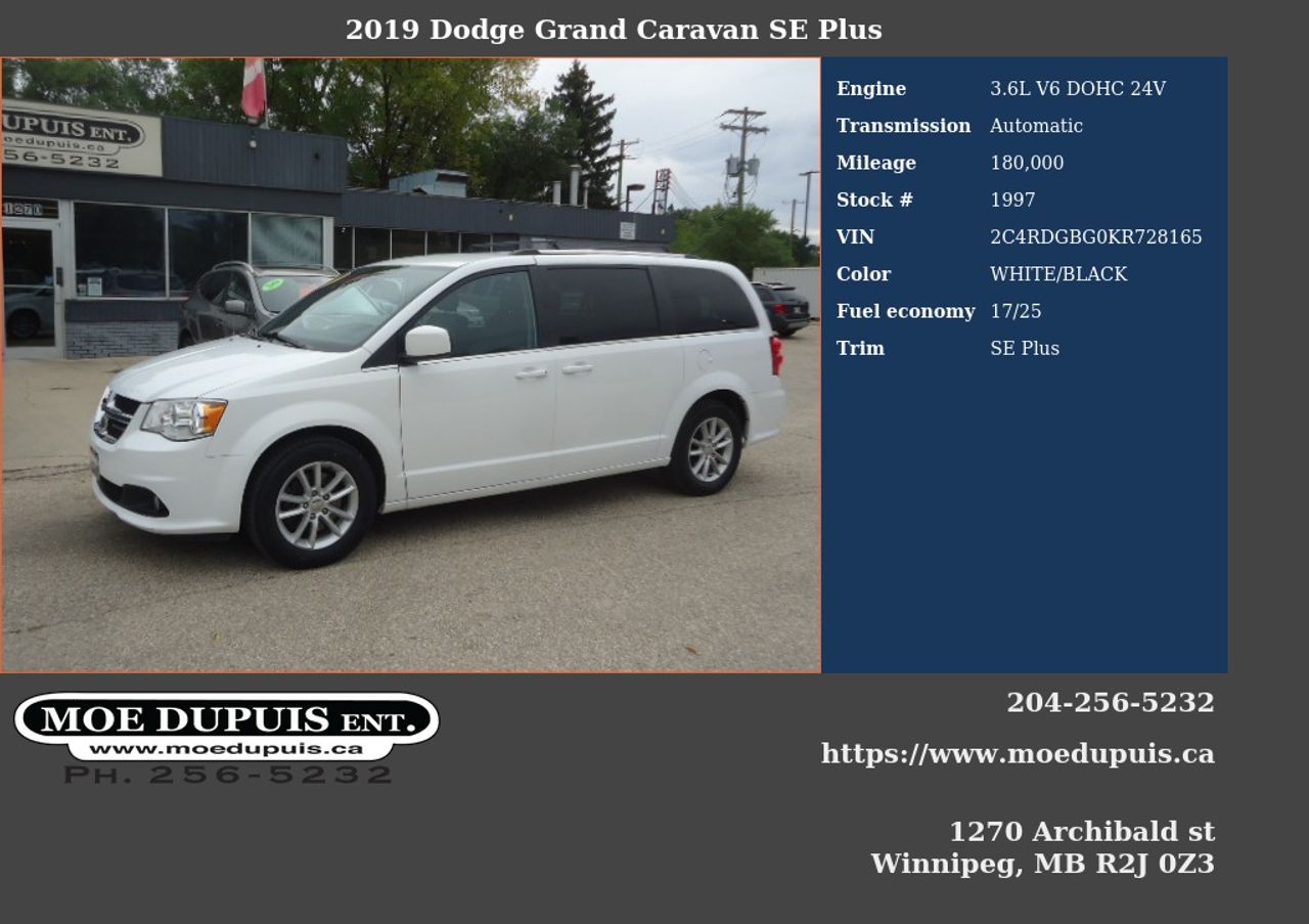 2019 Dodge Grand Caravan SE Plus