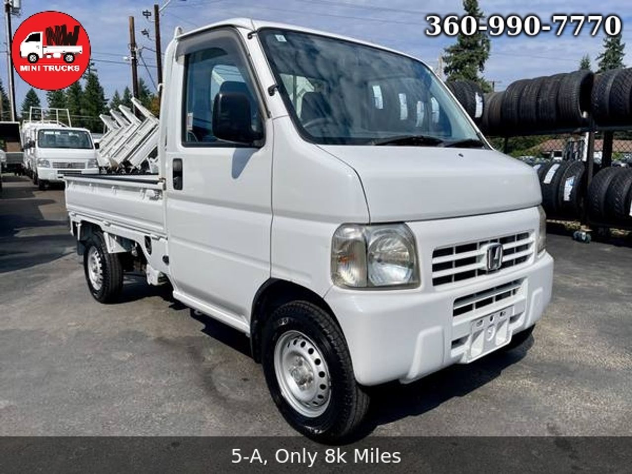 2000 Honda Acty EFI RealTime 4WD, Mid-Engine, PS, Airbag, 5MT