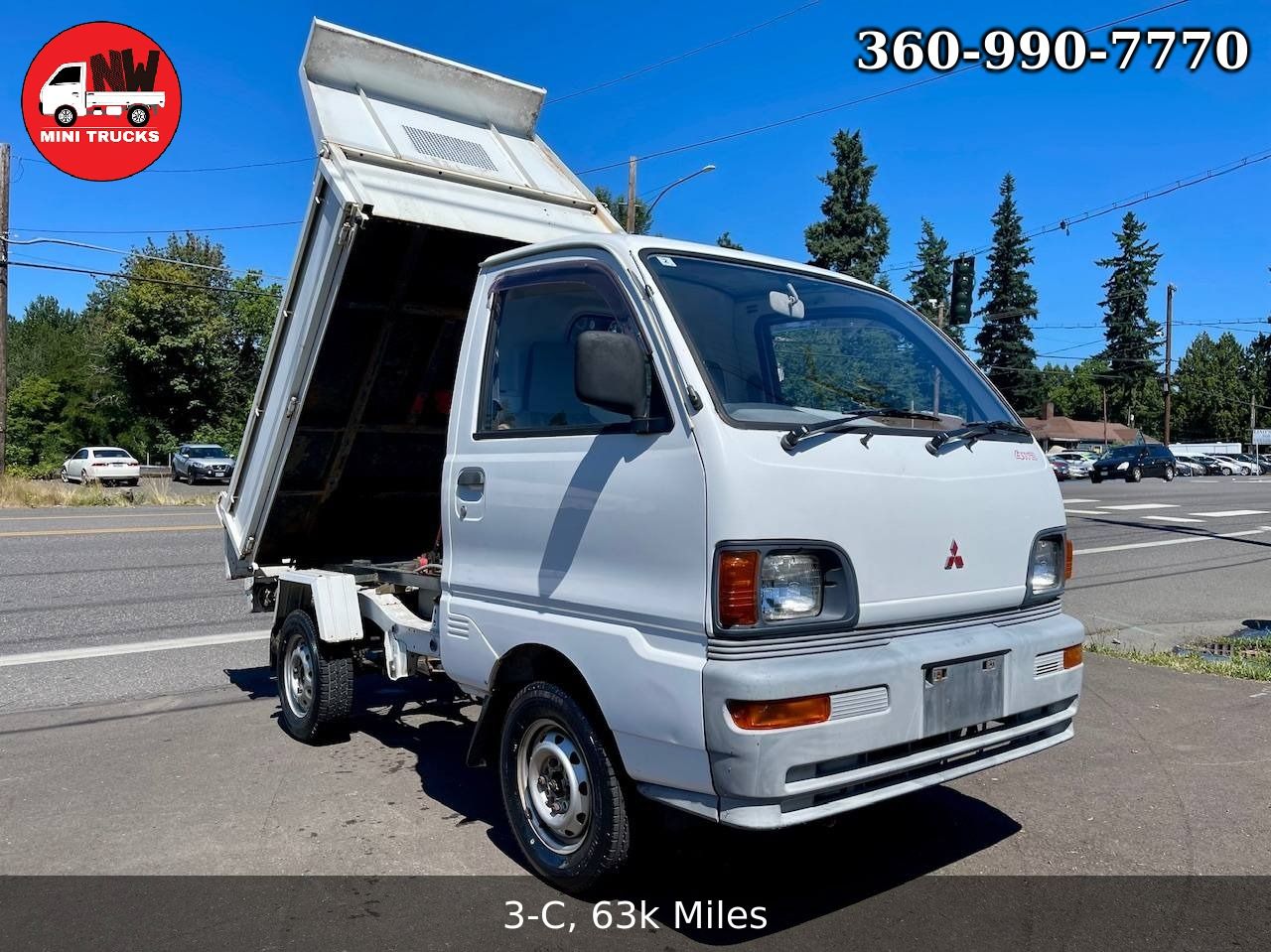 1994 Mitsubishi Minicab HD Dump 4WD, 2Hi-4Hi-4Lo, 4MT