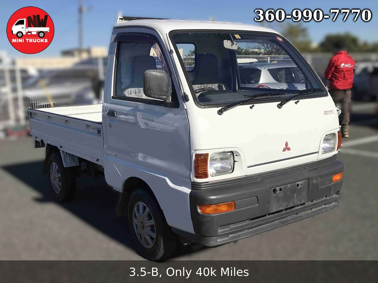1996 Mitsubishi Minicab 4WD, 2Hi-4Hi-4Lo, PS, AC, 5MT