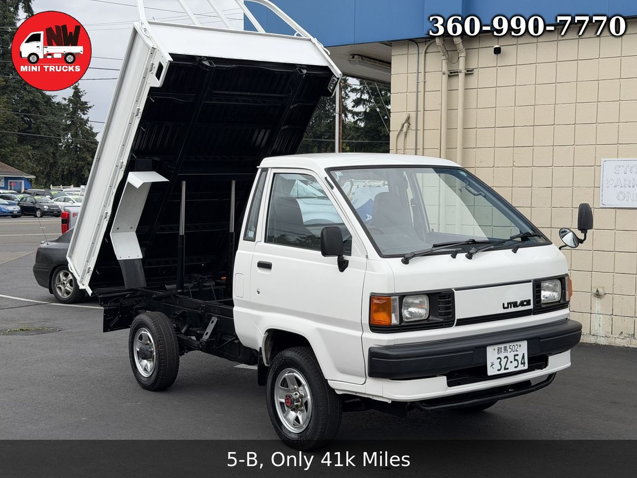 1992 Toyota LiteAce Dump 4WD, 2Hi-4Hi-4Lo, PS, AC, 3/4-Ton, 5MT
