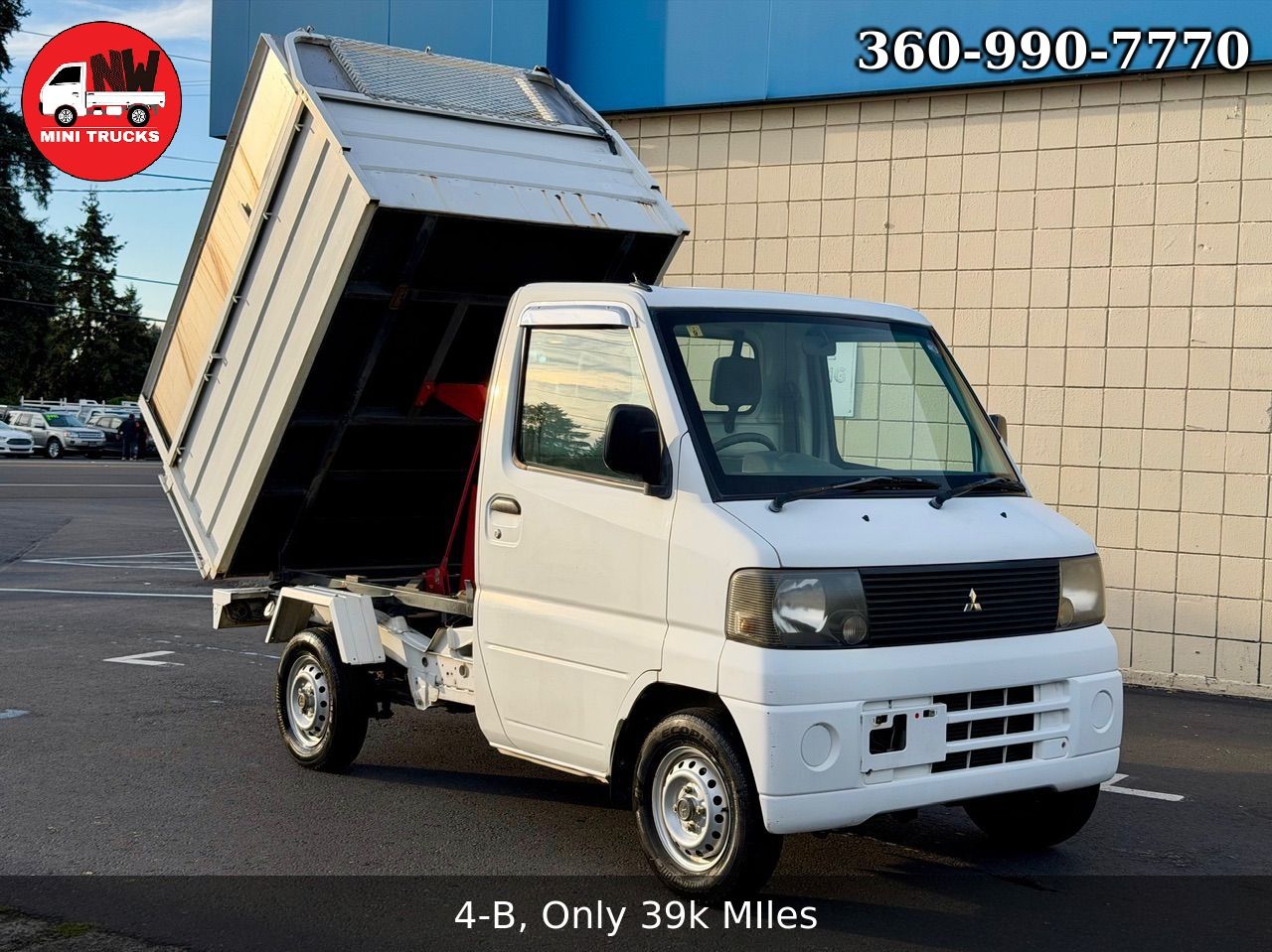 2001 Mitsubishi Minicab HD Deep Dump 4WD, 2Hi-4Hi-4Lo, PS, AC, 5MT
