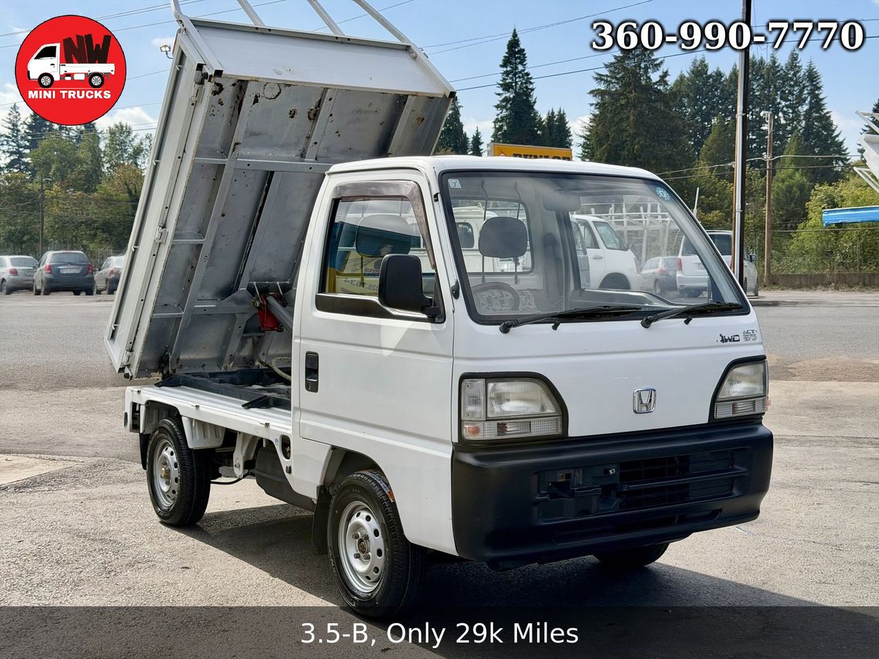 1994 Honda Acty HD Dump RealTime 4WD, Mid-Engine, AC, 5MT