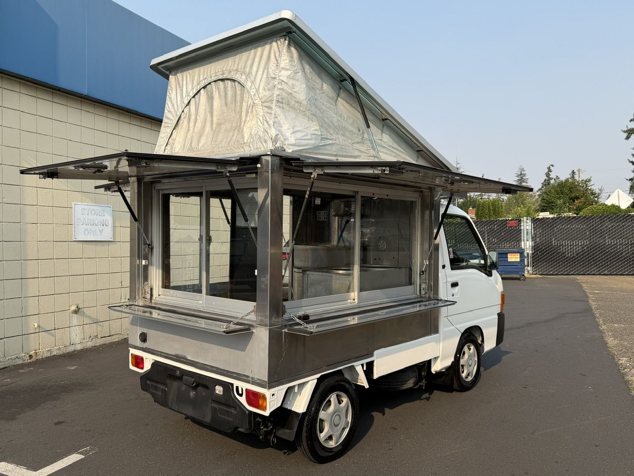 1999 Subaru Sambar EFI 2WD, PS, AC, Airbag, PopTop Food Truck