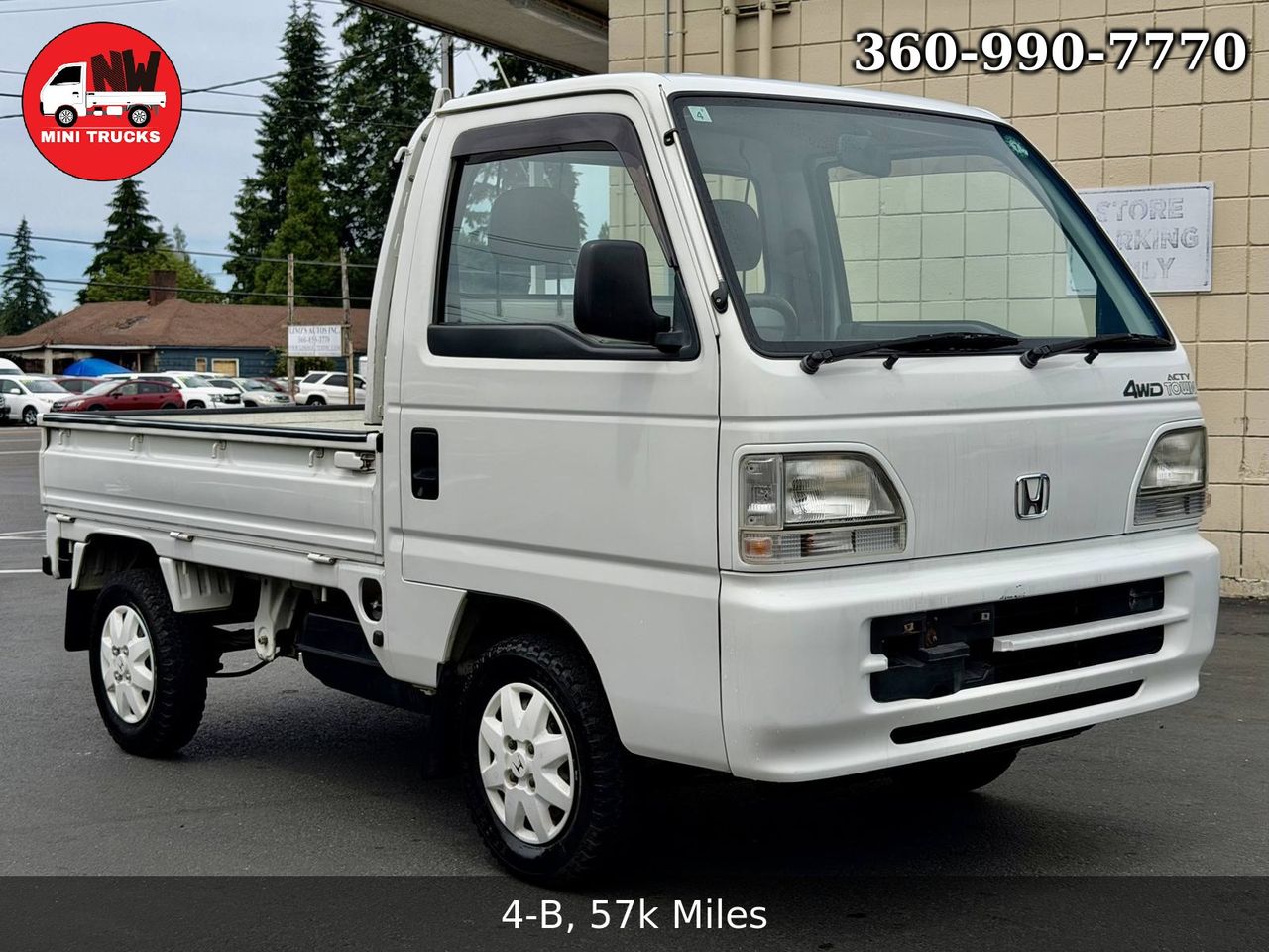1998 Honda Acty Town Realtime 4WD, Mid Engine, AC, 5MT