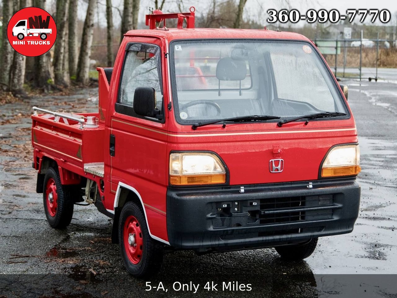 1994 Honda Acty Super Delux Fire RealTime 4WD, 5MT, Like New!