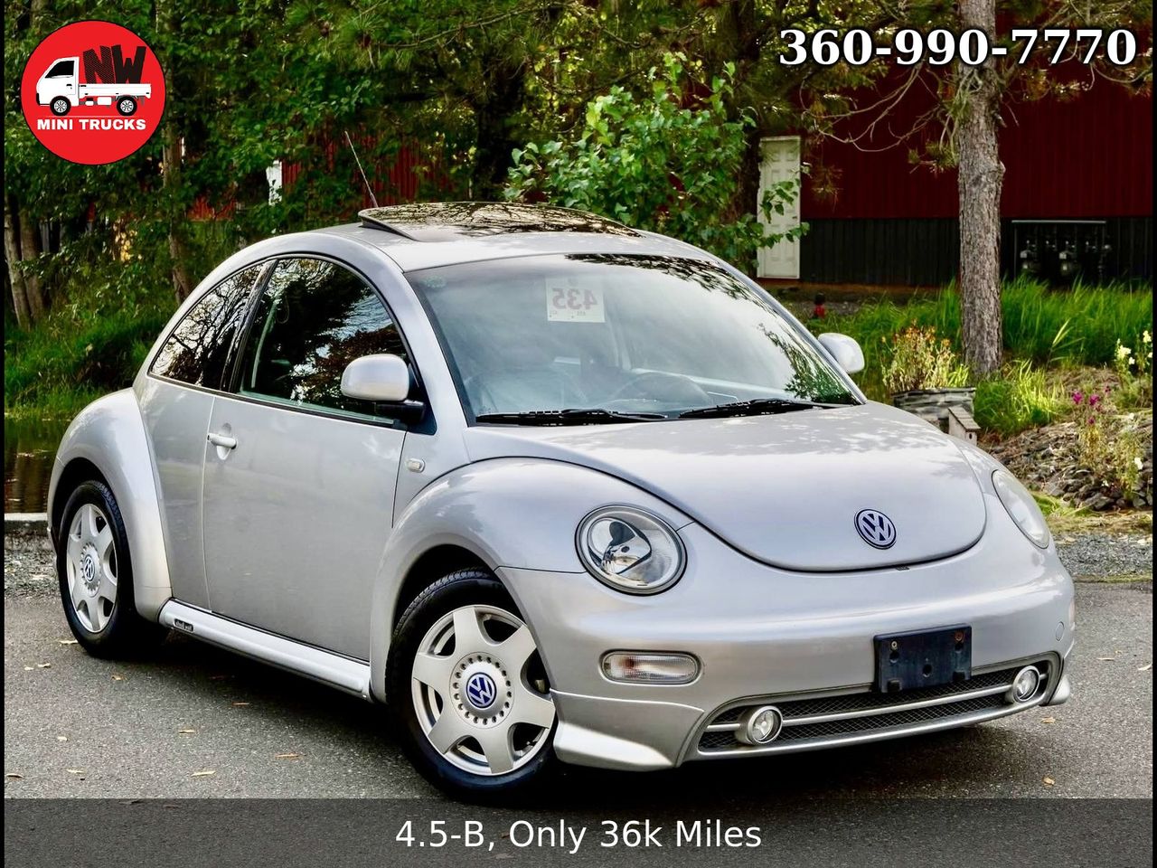 2000 Volkswagon New Beetle FWD, PW, PL, PS, AC, Automatic