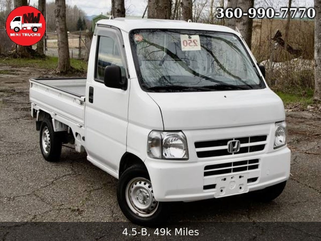 2001 Honda Acty EFI 4WD, Mid-Engine, Airbag, PS, AC, 5MT