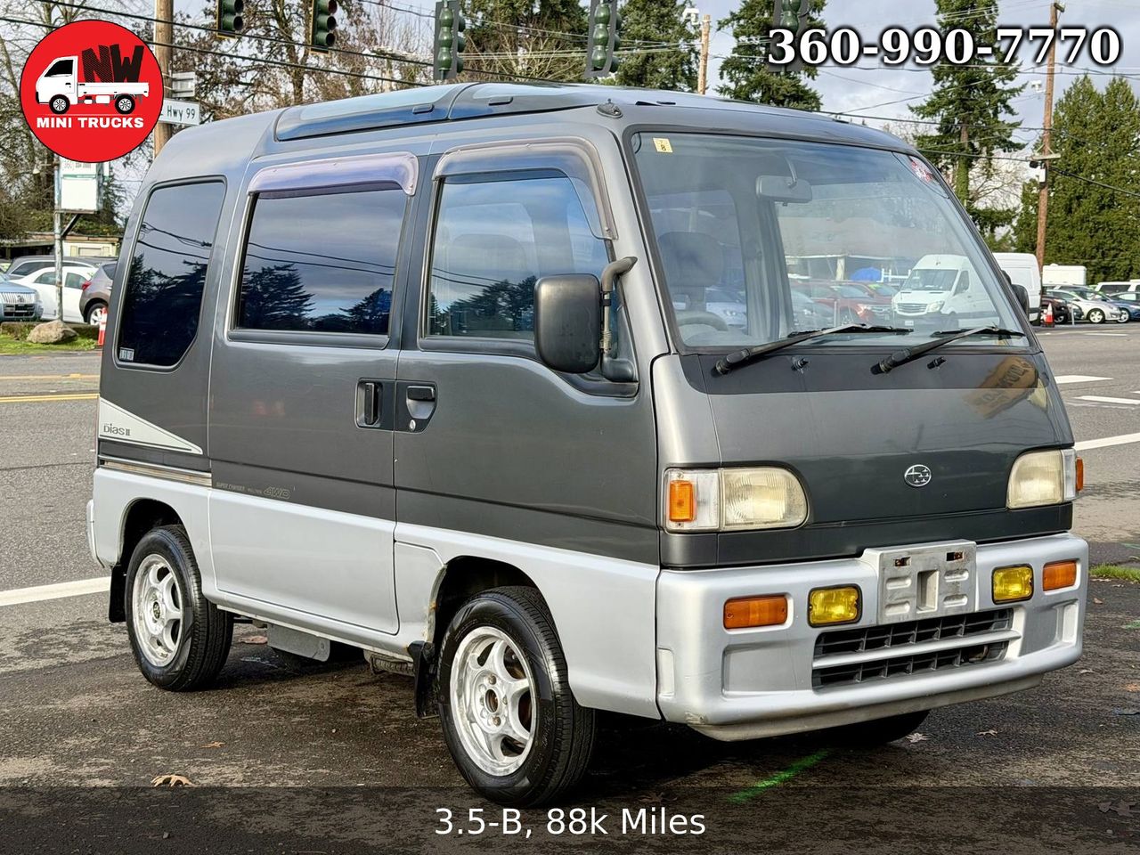 1995 Subaru Sambar Dias II Supercharged Glass Roof 4WD, AC, 5MT