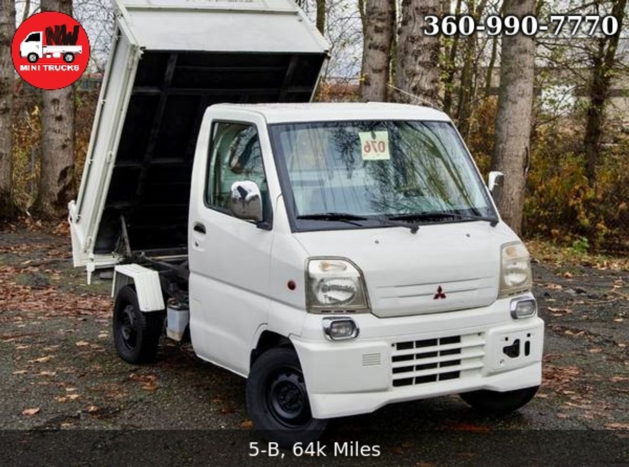 1999 Mitsubishi Minicab HD Dump 4WD, 2Hi-4Hi-4Lo, PS, AC, 5MT, LSD