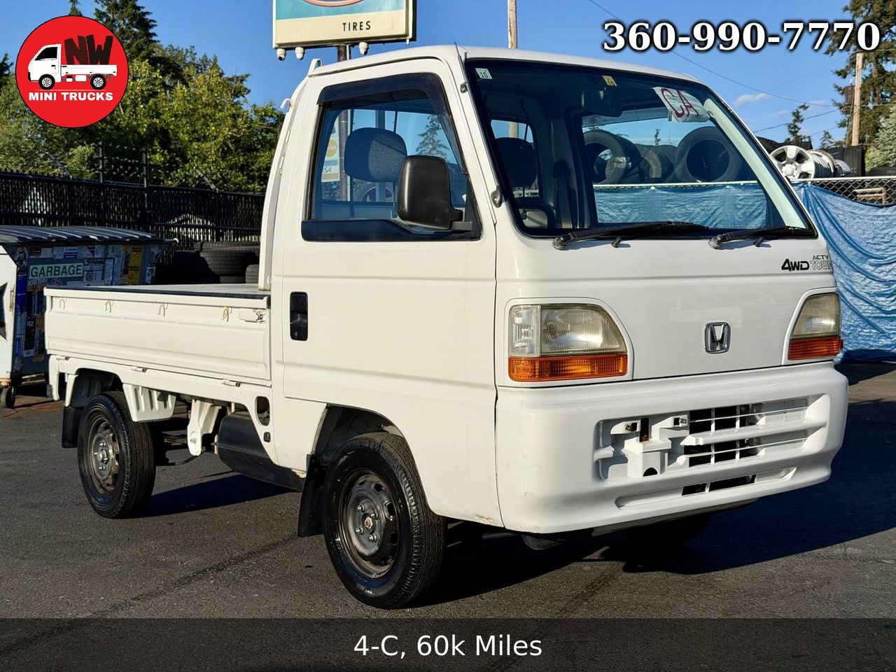 1996 Honda Acty Town RealTime 4WD, Mid-Engine, AC, 5MT